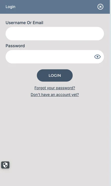 Prime Casino login form on screen